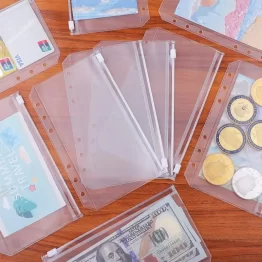 A6 Budget Envelopes with Zipper