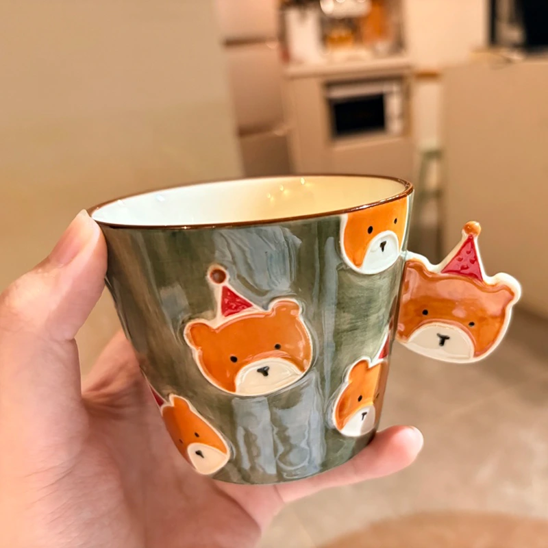 Ceramic Bear Coffee Mug with Handle (1) Ceramic Bear Coffee Mug with Handle