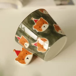 Ceramic Bear Coffee Mug with Handle (2) Ceramic Bear Coffee Mug with Handle