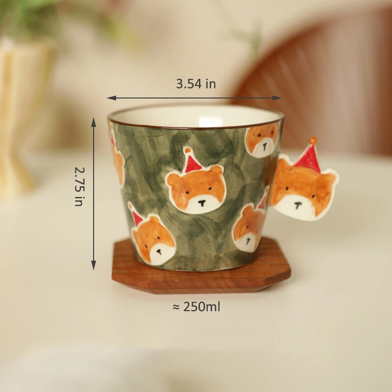 Ceramic Bear Coffee Mug with Handle (5) Ceramic Bear Coffee Mug with Handle
