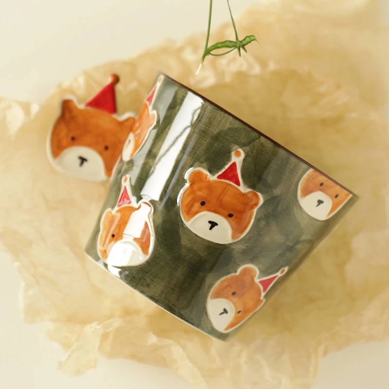 Ceramic Bear Coffee Mug with Handle (6) Ceramic Bear Coffee Mug with Handle