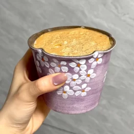 Hand-Painted Sakura Ceramic Coffee Cup