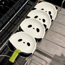 Cute Panda Ceramic Soy Sauce Dishes Set