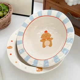 Kawaii Doggy Ceramic Deep Plate